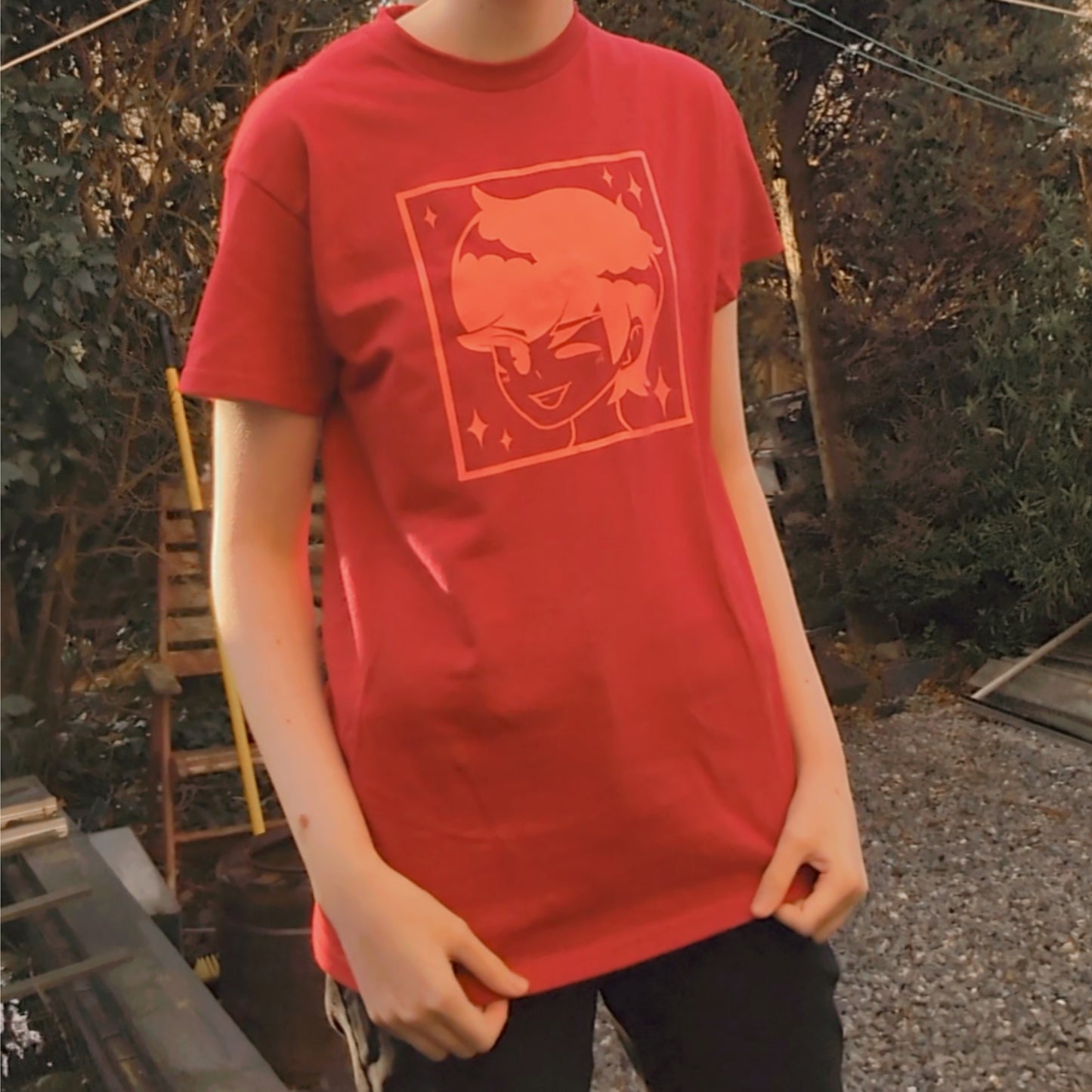 Marcus' Hero T-Shirt on a Model