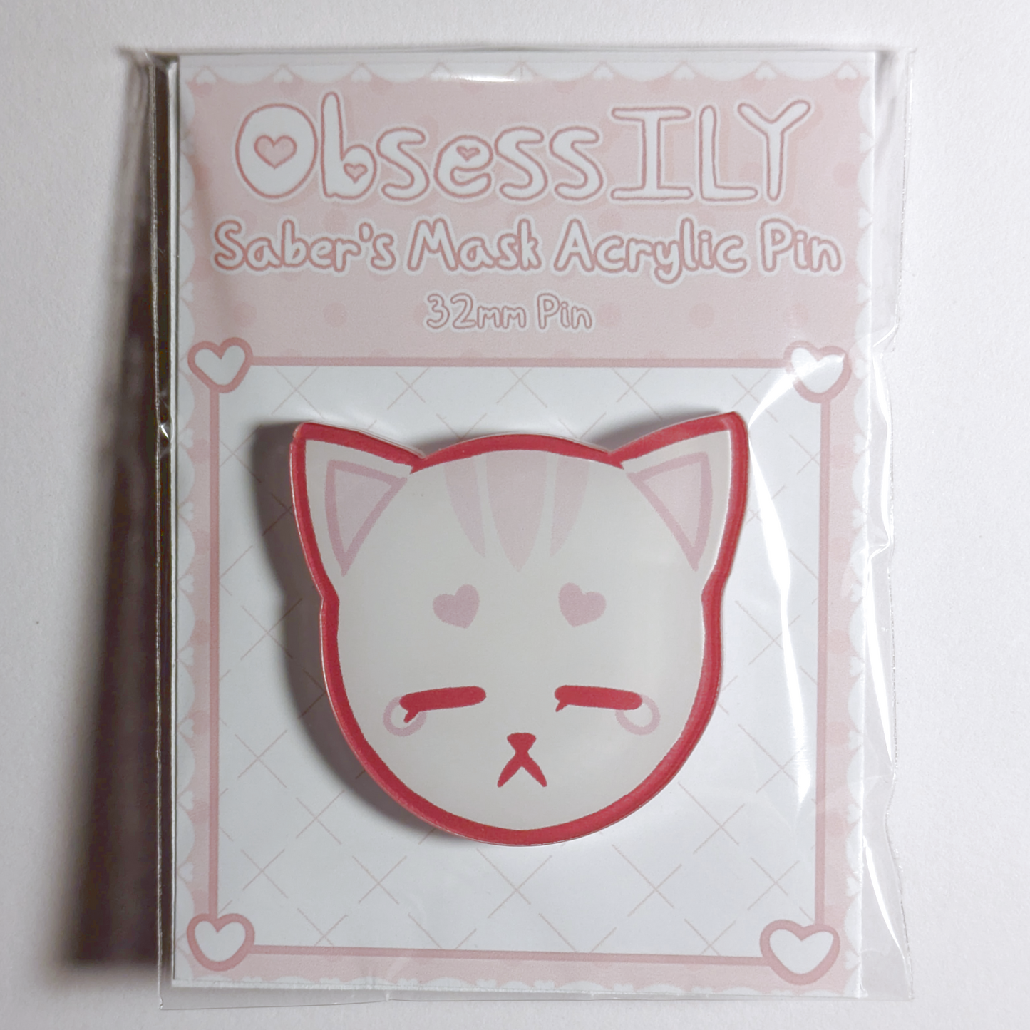 Saber's Mask Pin (ObsessILY)