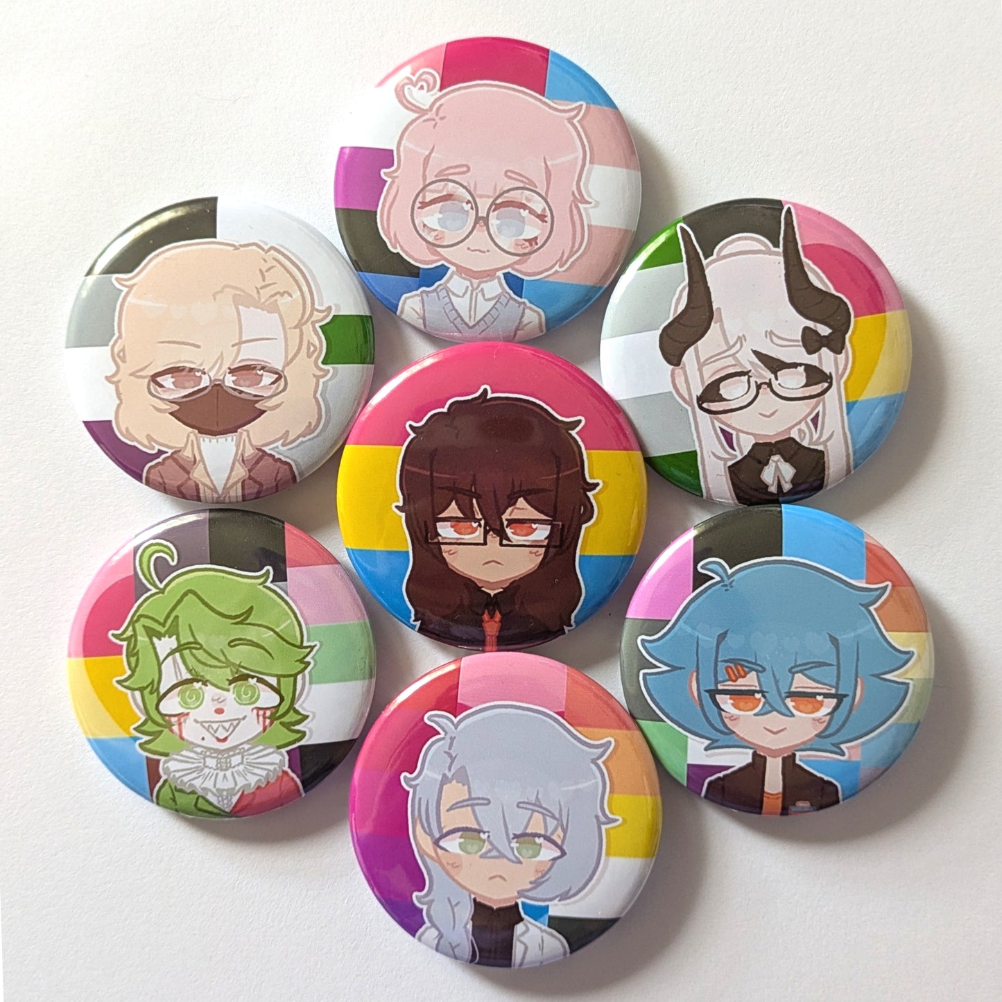 Custom Pride Buttons