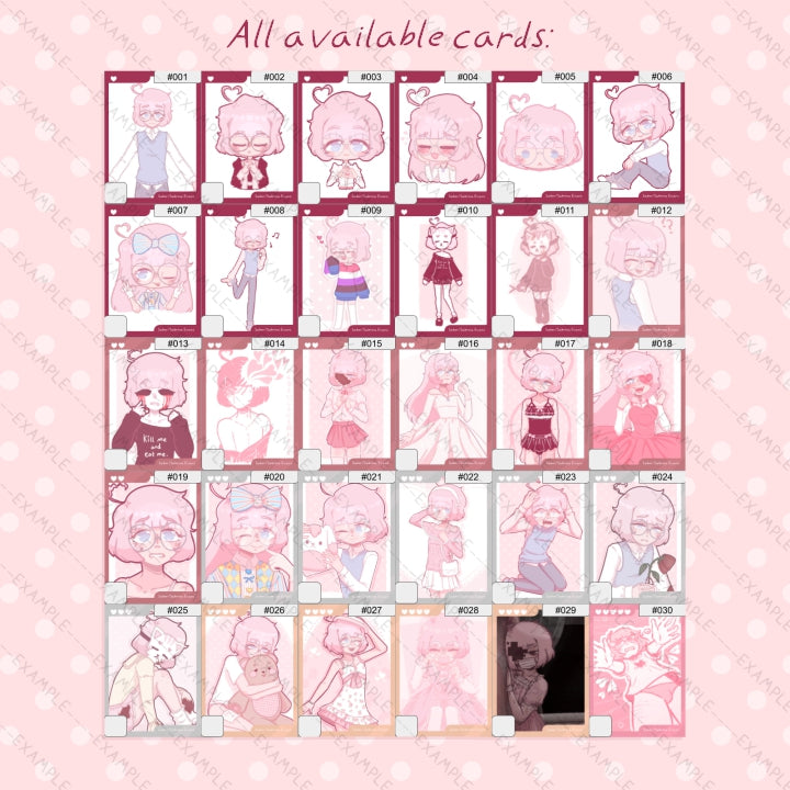 5pcs Collectible Cards - Saber Evans