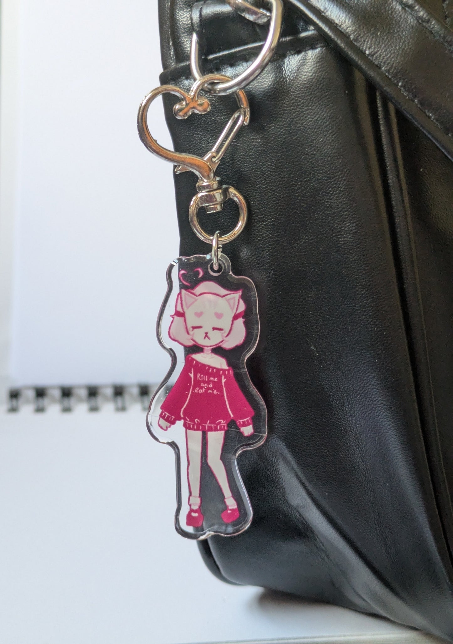 Saber Kitty Mask Keychain
