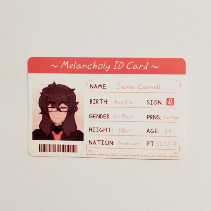 James Carnell Character ID Card