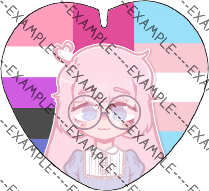 Saber Evans Pride Pins (ObsessILY)
