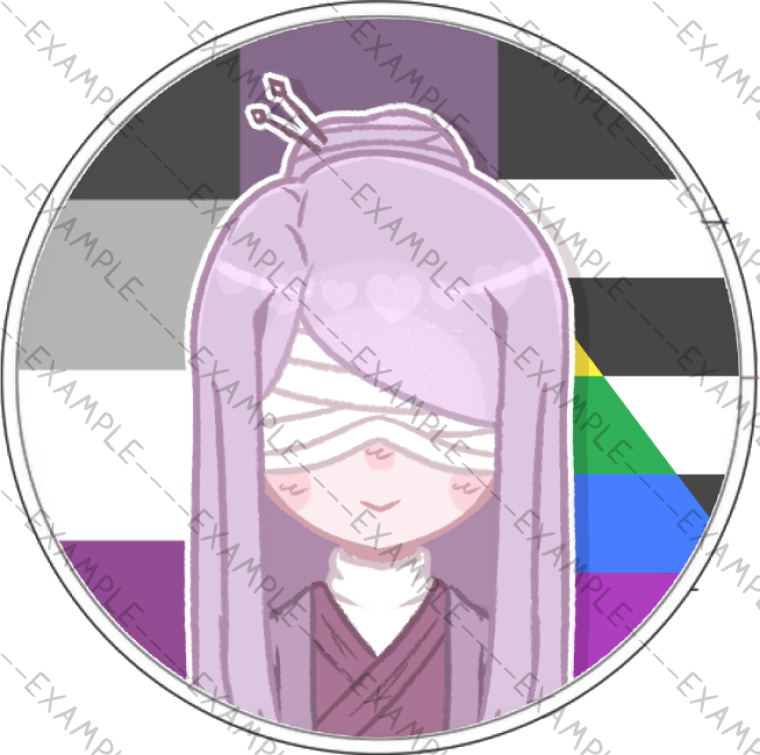 Quartz Pride Pins (Dmitri)
