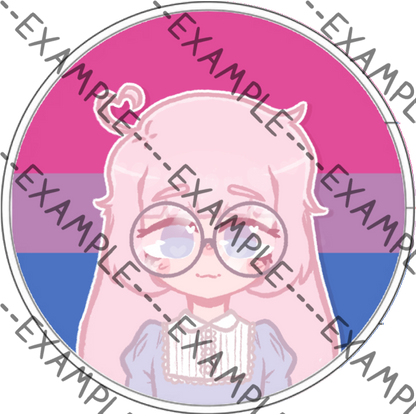 Saber Evans Pride Pins (ObsessILY)