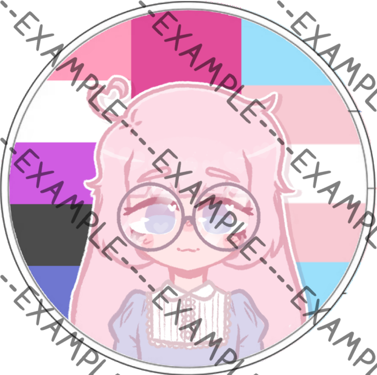 Saber Evans Pride Pins (ObsessILY)