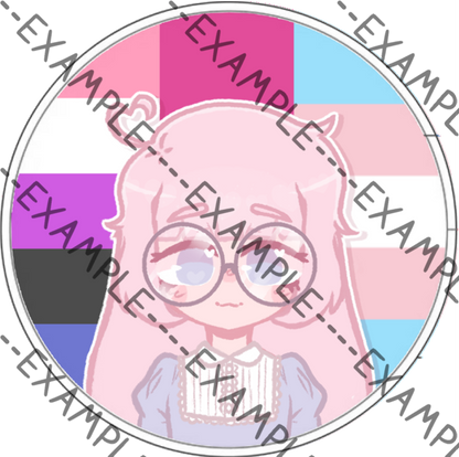 Saber Evans Pride Pins (ObsessILY)