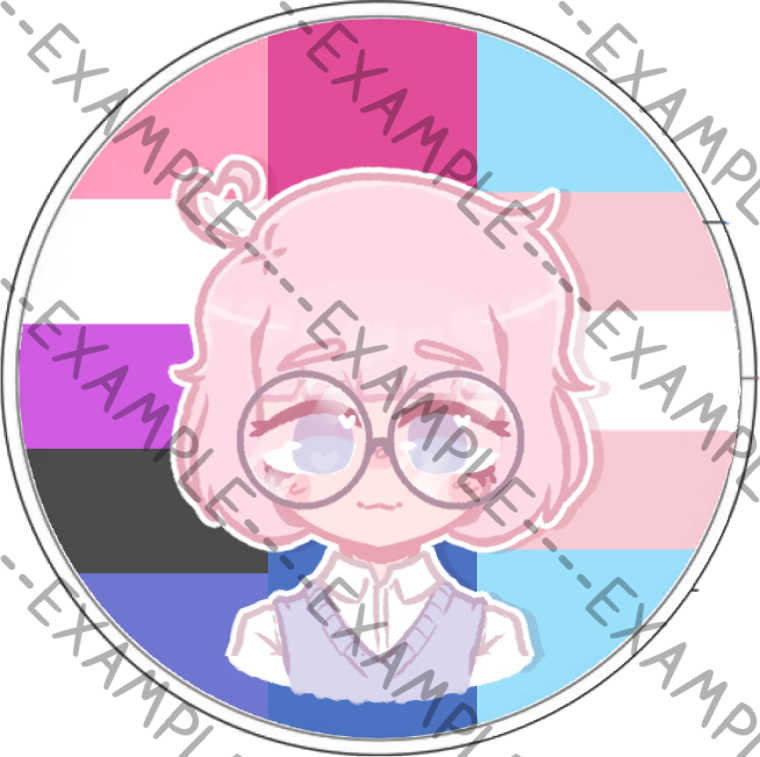 Saber Evans Pride Pins (ObsessILY)