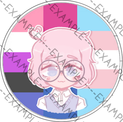Saber Evans Pride Pins (ObsessILY)