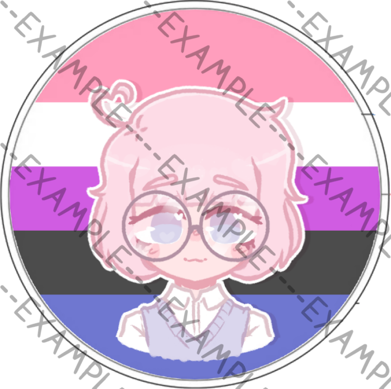 Saber Evans Pride Pins (ObsessILY)