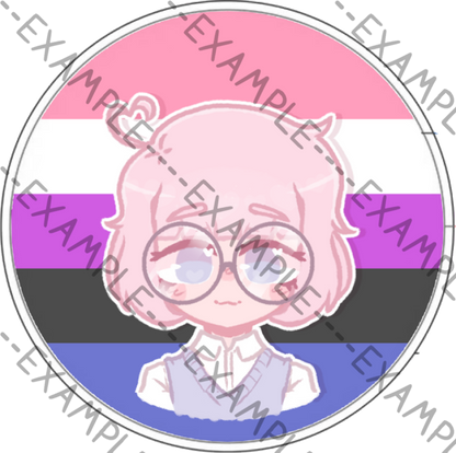 Saber Evans Pride Pins (ObsessILY)