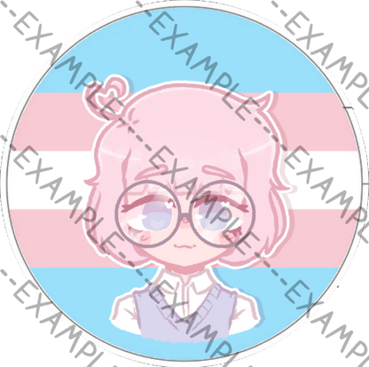 Saber Evans Pride Pins (ObsessILY)