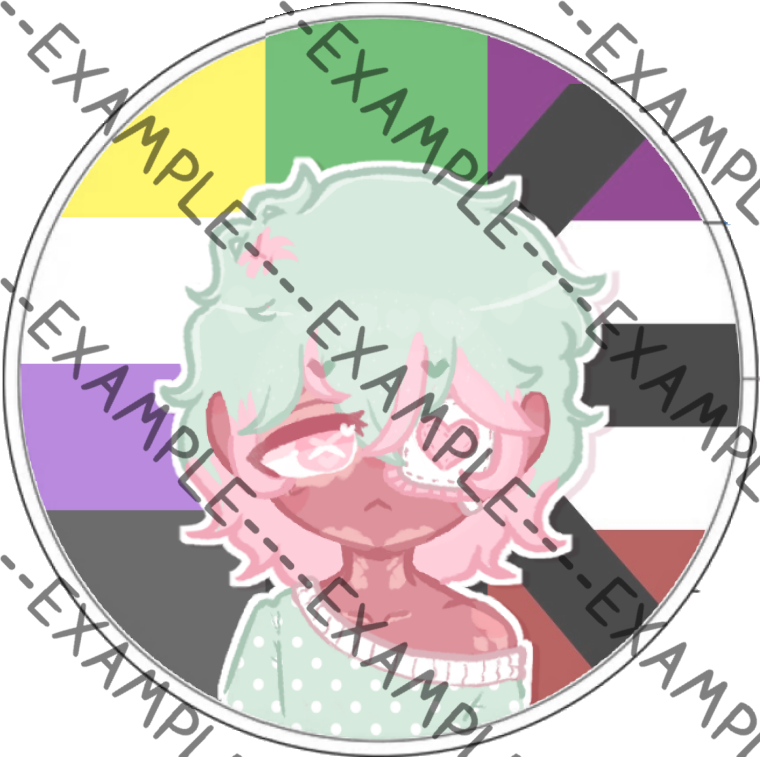 Tourmaline Pride Pins (Dmitri)