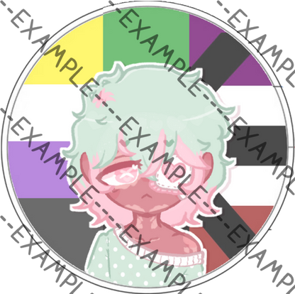 Tourmaline Pride Pins (Dmitri)