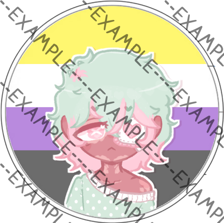 Tourmaline Pride Pins (Dmitri)
