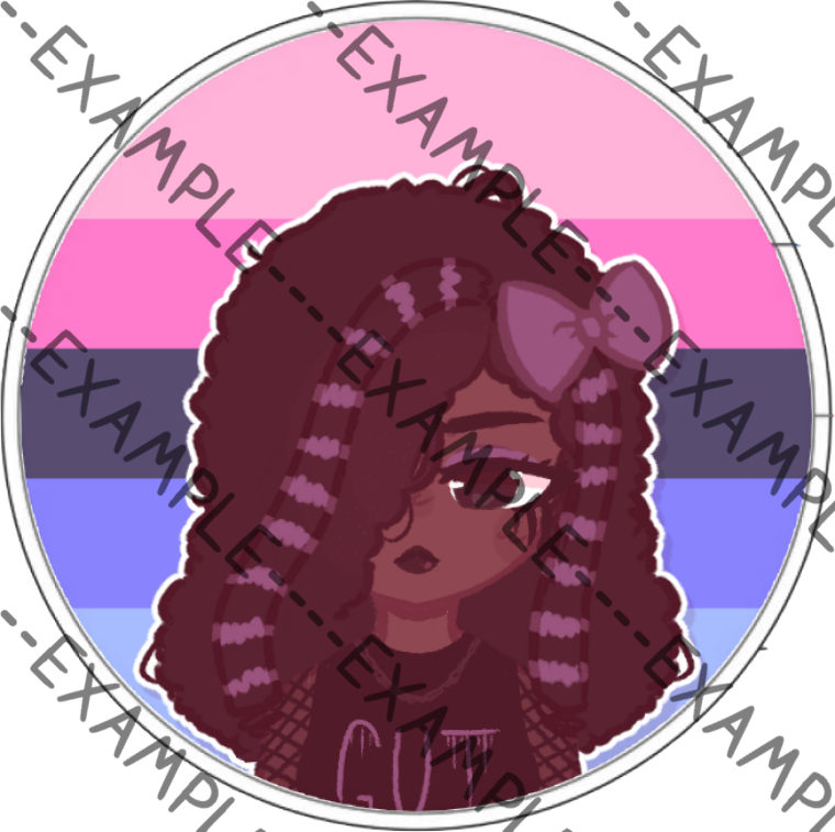 Ebony Mavis Pride Pins (Dmitri)