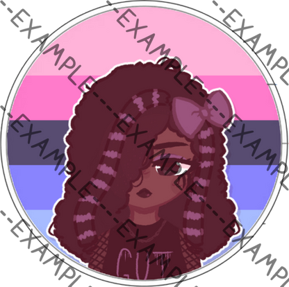 Ebony Mavis Pride Pins (Dmitri)