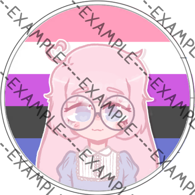 Saber Evans Pride Pins (ObsessILY)