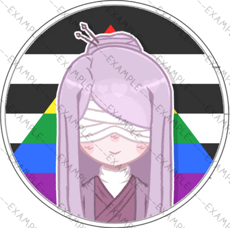 Quartz Pride Pins (Dmitri)