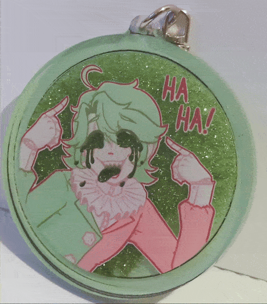 Hemlock Quicksand Glitter Keychain