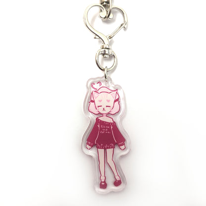 Saber Kitty Mask Keychain