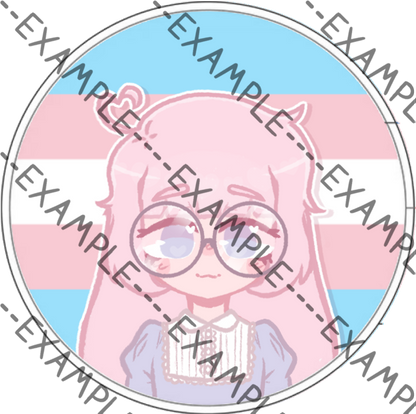 Saber Evans Pride Pins (ObsessILY)